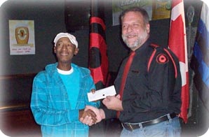 cheque from Spearhead in 2008